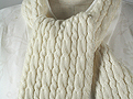 縄編みマフラー